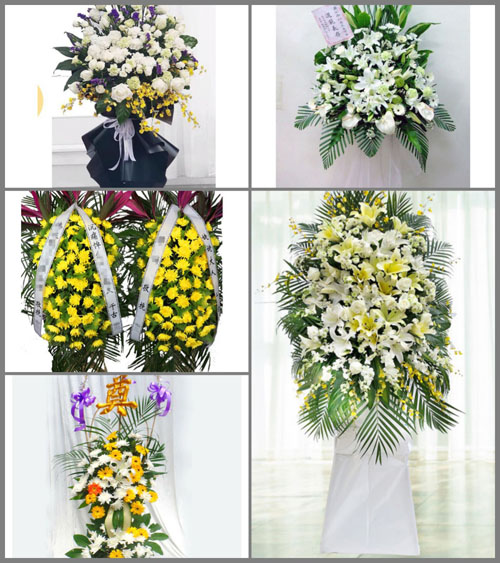 福建莆田秀屿区平海镇东美村白事花篮预定